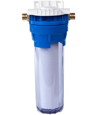 Фильтр для воды Гейзер 1П 10 1/2"x3/4", прозрачный