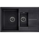 Кухонная мойка Granula GR-7802, черный, 775x495 мм