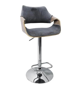 Барный стул Halmar H-98 (светлый дуб/серый)
