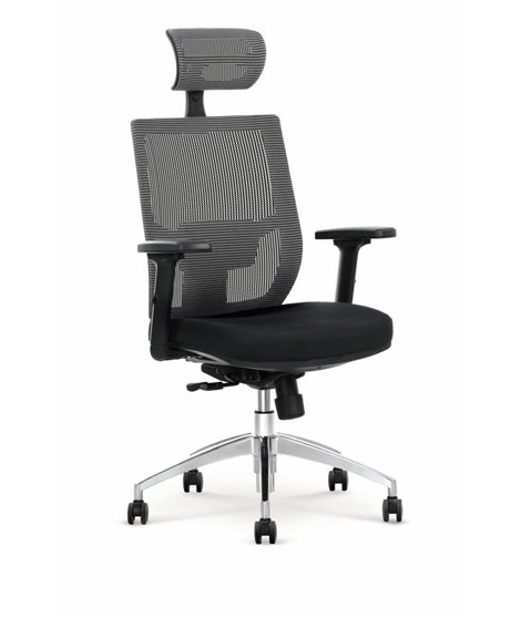 Кресло компьютерное Halmar ADMIRAL (черный/серый)