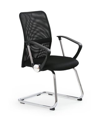 Кресло офисное Halmar VIRE SKID (черный)