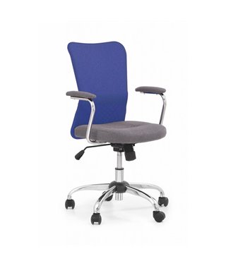 Кресло компьютерное Halmar ANDY (серый/синий)