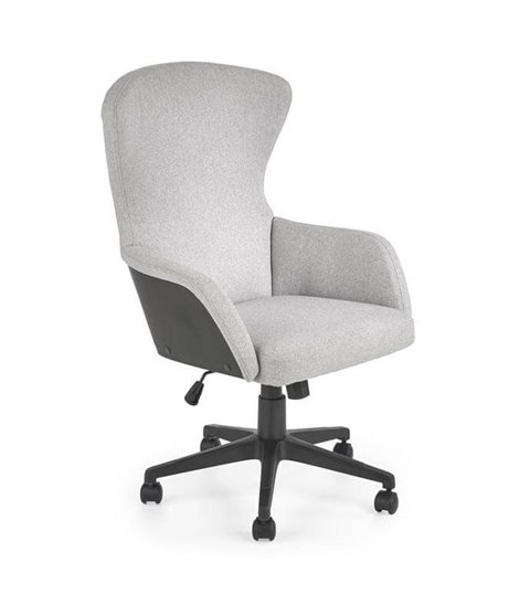 Кресло компьютерное Halmar DOVER (светло-серый/черный)