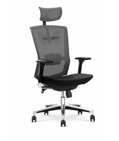 Кресло компьютерное Halmar AMBASADOR (черный/серый)