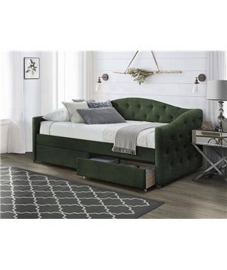 Кровать Halmar ALOHA (темно-зеленый) 90/200