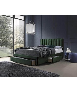 Кровать Halmar GRACE (темно-зеленый) 160/200