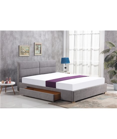 Кровать Halmar MERIDA (светло-серый) 160/200