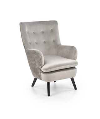 Кресло Halmar RAVEL (серый/черный)