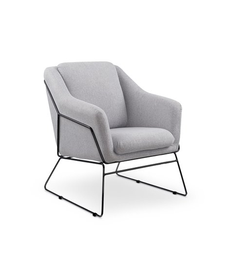 Кресло Halmar SOFT 2 (серый/черный)