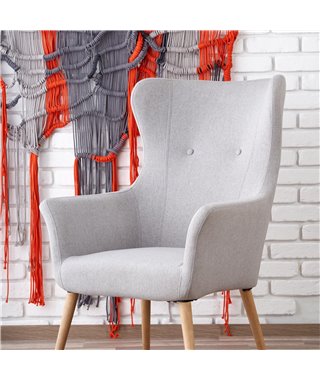 Кресло Halmar COTTO (светло-серый)