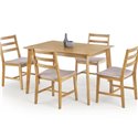 Комплект столовой мебели Halmar CORDOBA (стол + 4 стула, дуб)