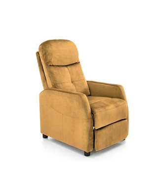 Кресло Halmar FELIPE 2 раскладное (горчичный/венге)