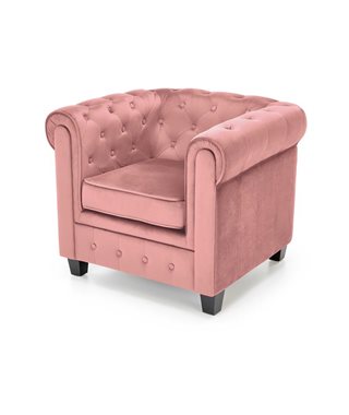 Кресло Halmar ERIKSEN (розовый/черный)