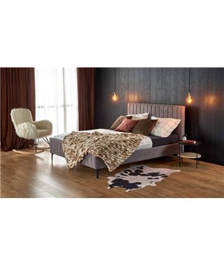 Кровать HALMAR FRANCESCA (светло-серый/черный) 160/200