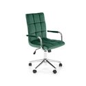 Кресло компьютерное Halmar GONZO 4 (темно-зеленый/хром)