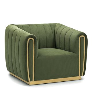 Кресло SIGNAL SANTORINI 1 SZTRUKS (зеленый/золотой)
