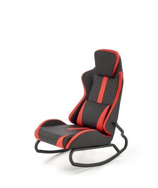 Кресло-качалка HALMAR GAMER (черный/красный)