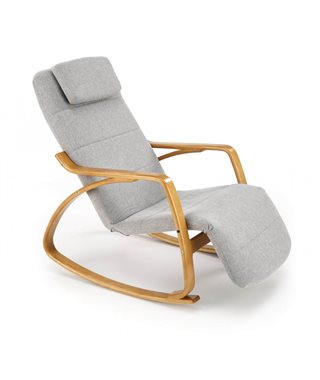 Кресло-качалка HALMAR PRIME (серый)