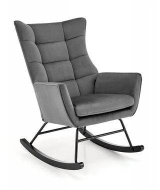 Кресло-качалка HALMAR BAZALTO (серый)