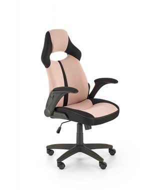 Кресло компьютерное HALMAR BLOOM (розовый/черный)