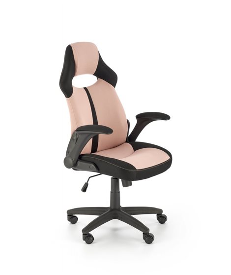 Кресло компьютерное HALMAR BLOOM (розовый/черный)